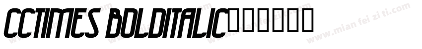 CCTimes BoldItalic字体转换